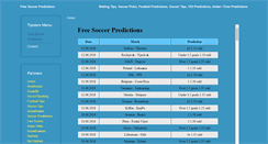 Desktop Screenshot of free-soccerpredictions.com