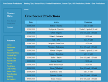 Tablet Screenshot of free-soccerpredictions.com